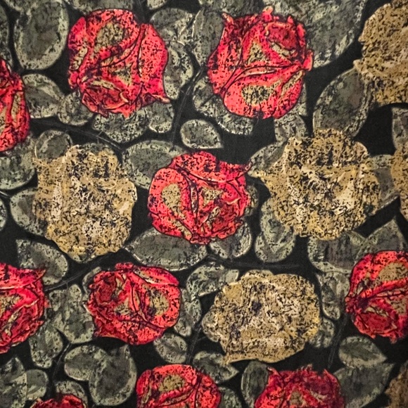 LuLaRoe Julia Rose Print Dress - Picture 2 of 9